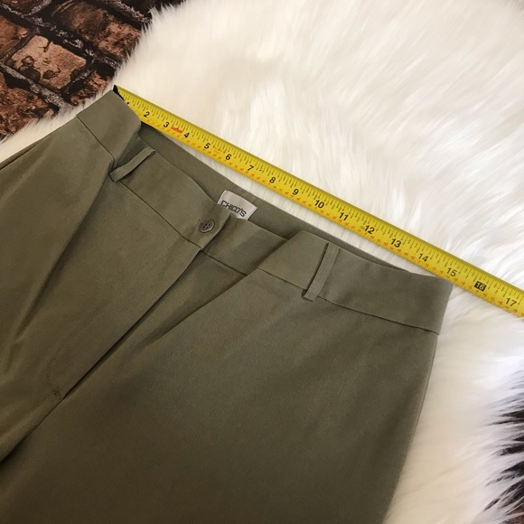 Chico's NWT Two Way Morgan Career Stretch Pants Women's Size 2 / Large - Elmwood - Picture 3 of 11